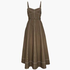 Hill House Home The Fiona Dress - Chocolate Twill Size MChocolate Twill / M